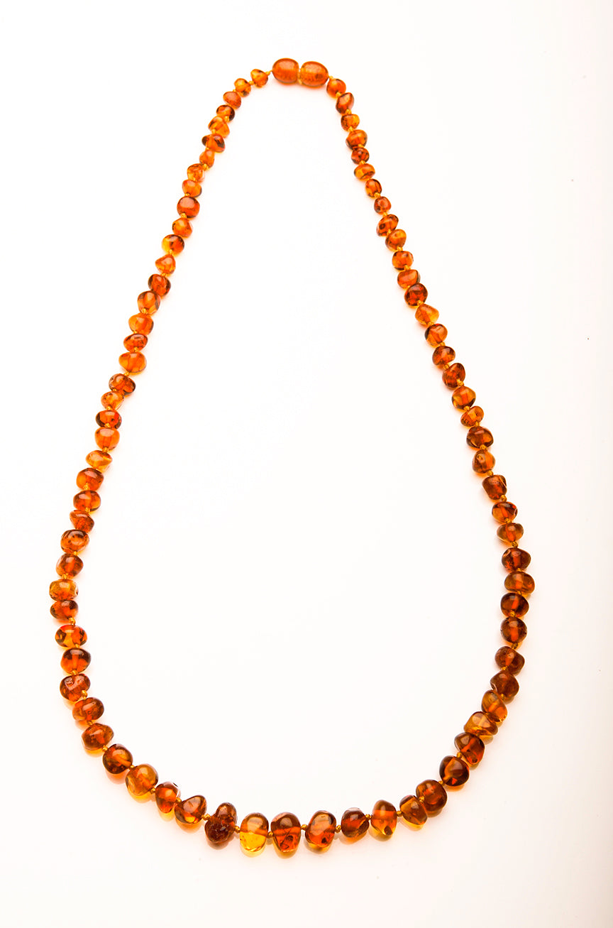Adult Amber necklace Cognac