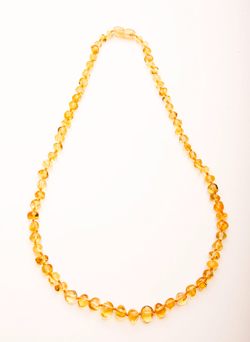 Adult Amber necklace Lemon