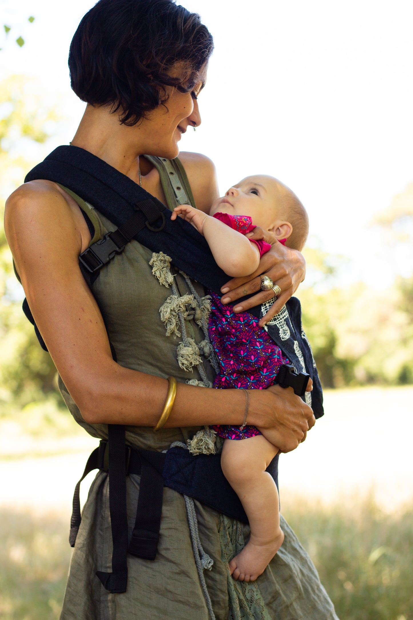 African Baby Carrier Original Grey Hemp