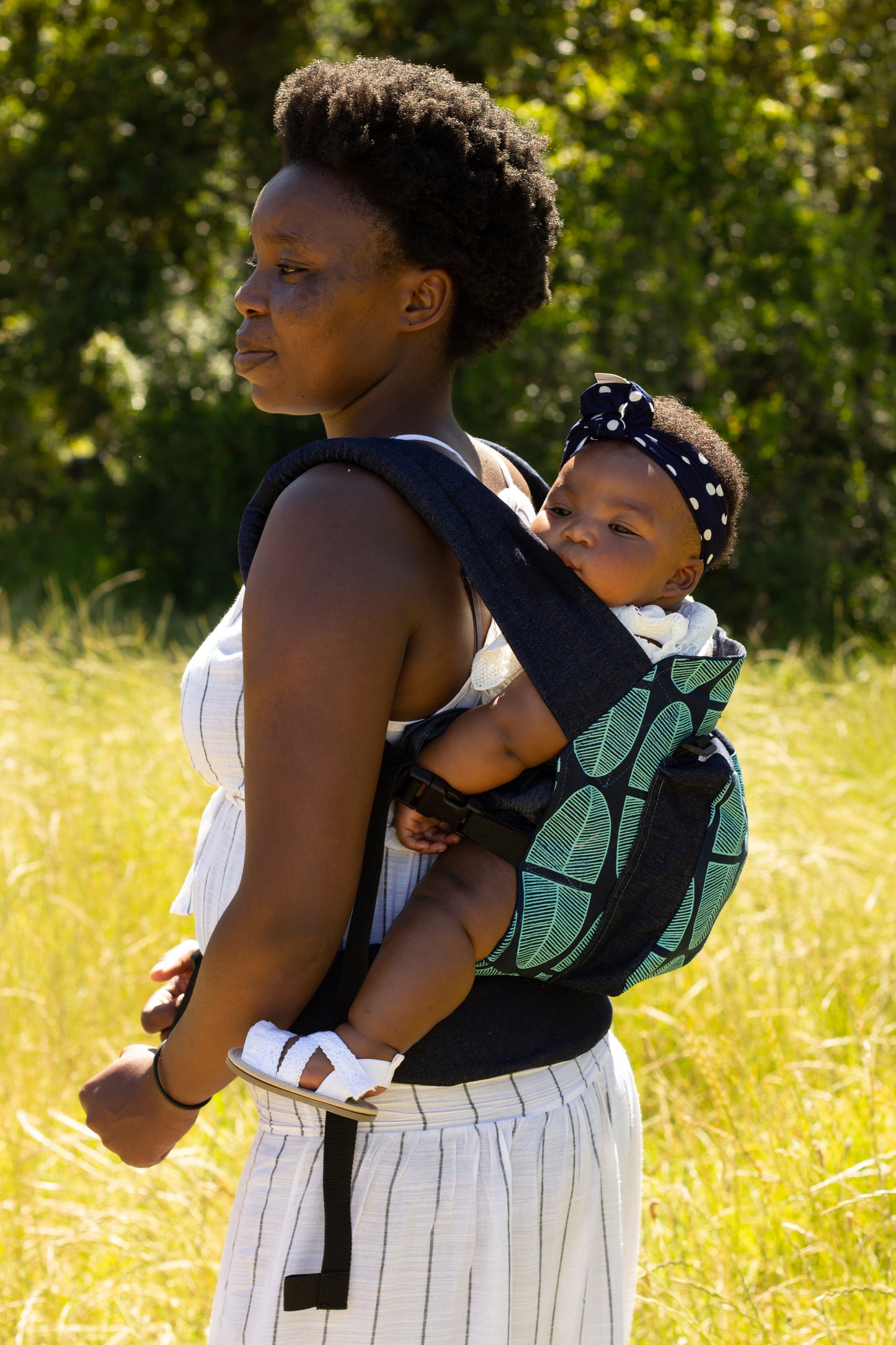 African Baby Carrier Deluxe Denim